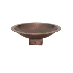 BBHC-14P ACHLA DESIGNS Hammered Copper Birdbath Post