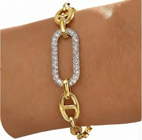 TB14-1-0712 ANDKISS Bracelets Women Waterproof Tarnish Chai