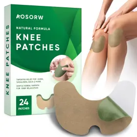 Aoso AOSORW Knee Relief Heat Patches Natural Herbal Wormwood