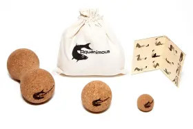 614608807475 AQUANIMOUS Cork Massage Balls Natural Firm Ultra
