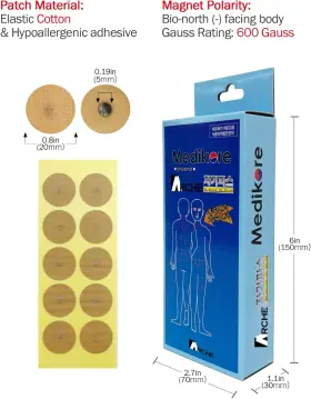 313056663649 ARCHE Magnetic Patches Healing Tip Magnet Pain #3