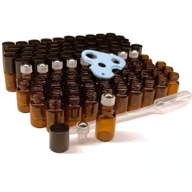 100PCS2ML B08FMB59NM Essential Oils Roller Bottles Dram Glass