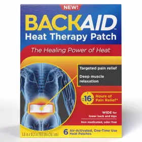 072959010744 BACKAID Heat Therapy Patch Air Therapeutic Lower