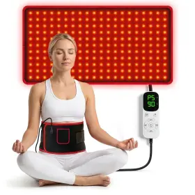 Beyondarkie 761164729274 24 Inch X12 Red Light Therapy Mat For Body Pain Relief 660nm And 850nm Near Infrar