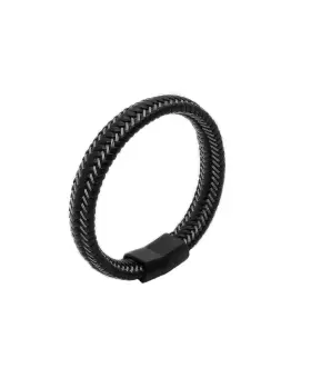 193499472349 BIYONGDE Interwoven Steel Cable Braided Bangle