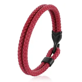755673273434 BIYONGDE Mens Braided Hook Bracelet Row Steel