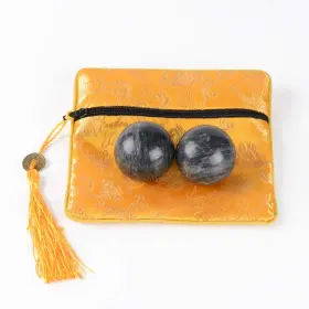 4332486419 BRASS STATU Brabud Marble Balls Exercise Baoding