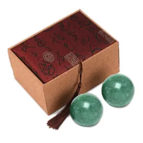 4332486420 BRASS STATU Brabud Marble Baoding Balls Exercise