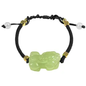 Chiorgone Amus-crg-ssl-0038-001 Handmade Hotan Jade Pixiu Bracelet - Green Wealth And Good Luck Charm Ad
