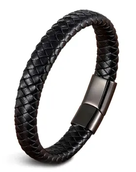 PKB0023-K DEERLLIA Bracelet Men Braided Cuff Steel Cl