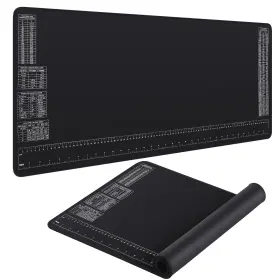 YKH-DRYDIET-0779 DRYDIET Mat Ruler Charts Rubber Sheet Blac