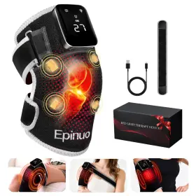 Epinuo Hx-0904 Red Light Therapy For Knee With 5 Vibration Massage Cordless Rechargeable 50
