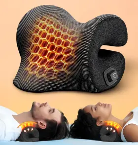 700937349172 FAMEDIO Heated Neck Stretcher Pain Relief Pad