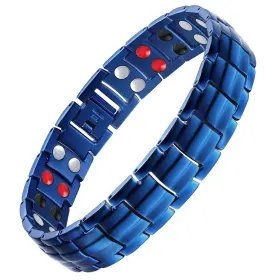 B09Y5688KJ FERACO Mens Titanium Steel Magnetic Bracelet Row