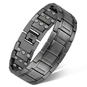 B0B9S99ZQL FERACO Mens Magnetic Bracelet Titanium Steel Pain