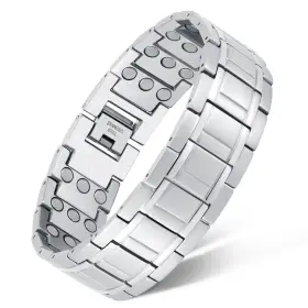 B0B9SD1H2K FERACO Mens Magnetic Bracelet Titanium Steel Row