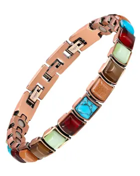 B0CS2XKPK9 FERACO Copper Bracelet Women Magnetic Gauss Natur