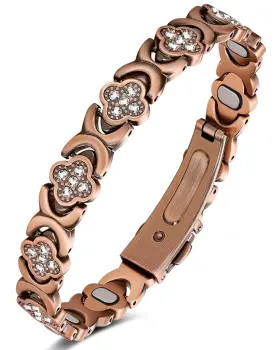 B0FMY7S5X6 FERACO Women Pure Copper Ultra Magnetic Bracelet