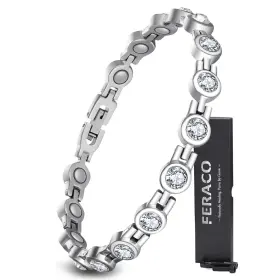 USKN210701008 FERACO Magnetic Women Titanium Steel Bracelet