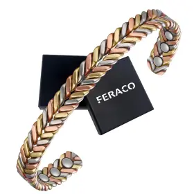 USPY20220222001 FERACO Pure Copper Bracelet Women Ultra Cuff