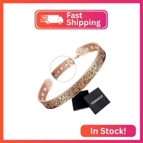 Feraco Uspy20230511001 Copper Bracelets For Women Enhanced Strength Magnetic