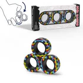 ON-003 FINGER ROCK Magnetic Fidget Spinner Rings Relief Toys