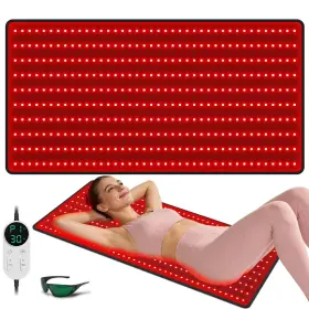 Fittyfun Fb-h007 Red Light Therapy Mat For Body Large 39 Inch X24 Infrared Pad With 400 Led
