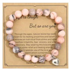 YCBB061 GELCONNIE Natural Stone Healing Relaxation Bracelets
