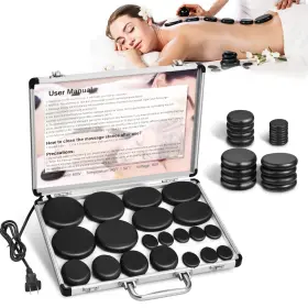 357336110086 GRANPAY Stones Massage Warmer Set