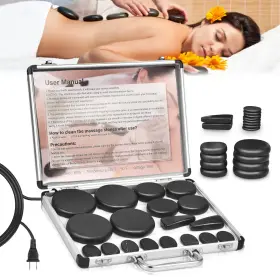 357336194284 GRANPAY Stones Massage Warmer Basalt Massaging