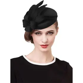 FS3033 HIMESPORT Wool Felt Flower Elegant Fedora Women Hat