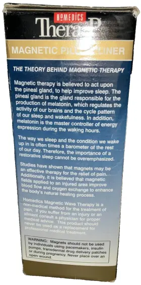 Mpl-s HOMEDICS Magnetic Pillow Liner Magnets Therapy Migraine #2