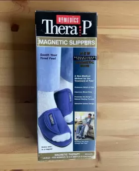 031262004734 HOMEDICS Thera Magnetic Slippers Med Womens Mens