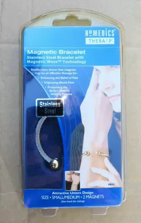 MB-S1 HOMEDICS Steel Bracelet Magnetic Wave Med #2