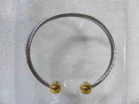 MB-S2 HOMEDICS Steel Bracelet Magnetic Wave Lg Xlg #3