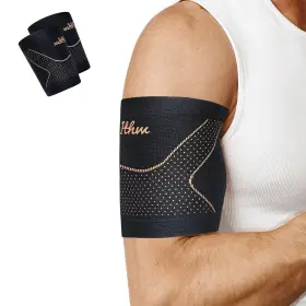 Ithw 635403594025 Copper Bicep Tendonitis Brace Compression Sleeve For Pain Relief Uppe