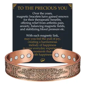 B0DY1NPND9 JECANORI Copper Magnetic Bracelet Men Gauss