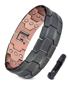 B0FJ1NJBFP JECANORI Mens Copper Magnetic Bracelet Wellness