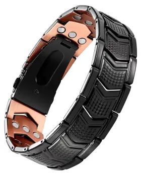 B0FMJFLJZ6 JECANORI Copper Magnetic Bracelet Men Pain Relief