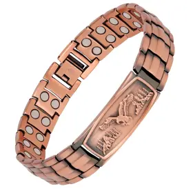 B0FRL56H3M JECANORI Pure Copper Magnetic Bracelet Men