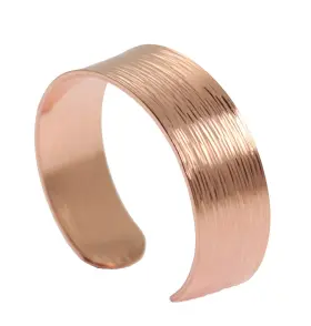 John S. Brana Cbr8-12-8 S. Chased Copper Cuff Bracelet Handmade Jewelry - 100% Solid Uncoa
