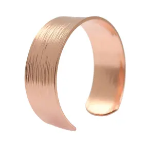 John S. Brana Gnsmbr7-125 S. Chased Copper Cuff Bracelet - 100% Solid Handmade J