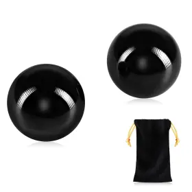 799715359335 LEARAY Obsidian Baoding Balls Exercise Massage