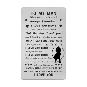 Lgqdymz Lgqwc3020uk To My Man Gifts I Love You For Him Anniversary Card Gift Husband