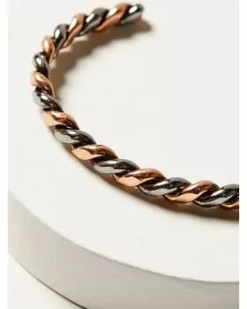 D47812 M-F WESTERN Mens Copper Strike Twisted Cuff Bracelet #2