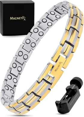 850026912104 MAGNETRX Womens Ultra Magnetic Bracelet Titanium