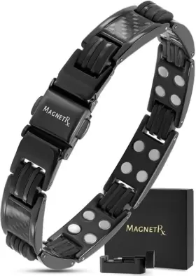 850053885129 MAGNETRX Magnetic Bracelets Men Carbon Fiber