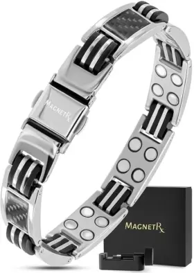 850053885143 MAGNETRX Magnetic Men Bracelet Carbon Fiber