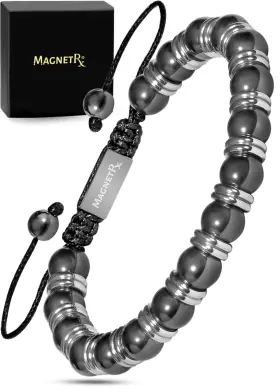 B08F41RSSW MAGNETRX Magnetic Hematite Bracelet Magnet Stones