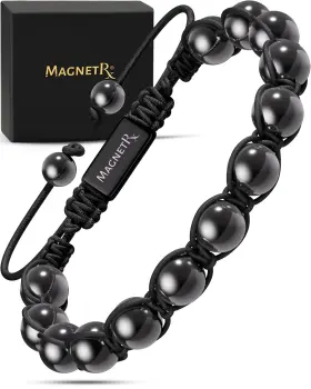 B08F42K61R MAGNETRX Magnetic Hematite Bracelet Therapy Bali